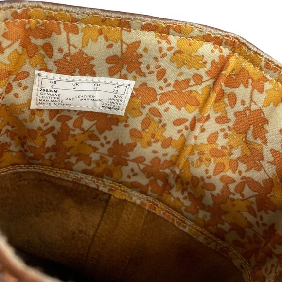 Timberland Bethal Tall Brown Leather Riding Zip Winter Harness Boots Women's 6 - Picture 12 of 14